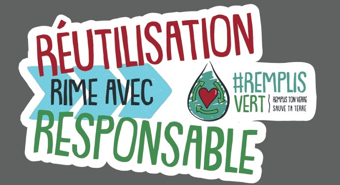 Autocollant réutilisation