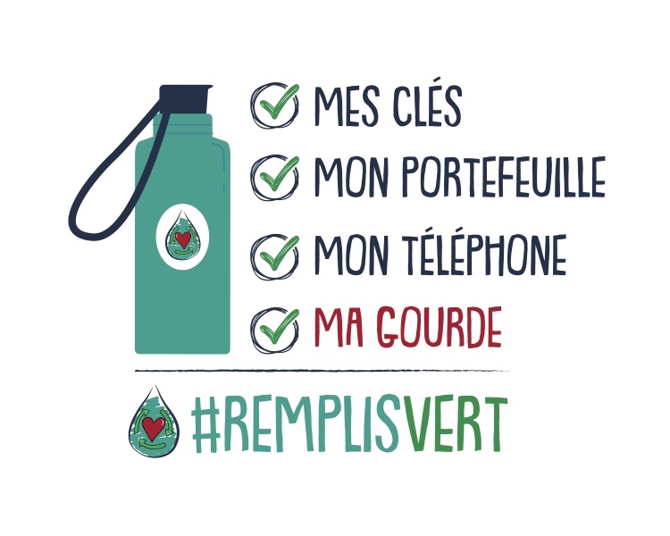 Ma checklist, ma gourde - autocollant