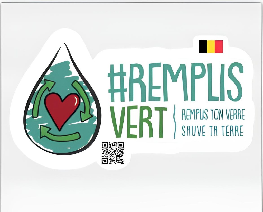 Raamsticker transparante folie FR - 120 x 120 mm