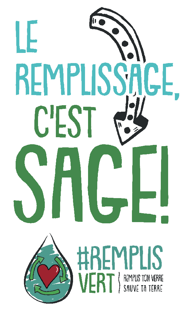 Le remplissage, c'est sage! - Autocollant fond blanc - FR/NL