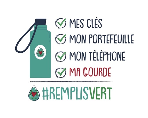 Ma checklist, ma gourde - autocollant