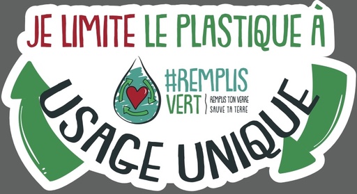 [RV-limit] Je limite le plastique à usage unique - Autocollant